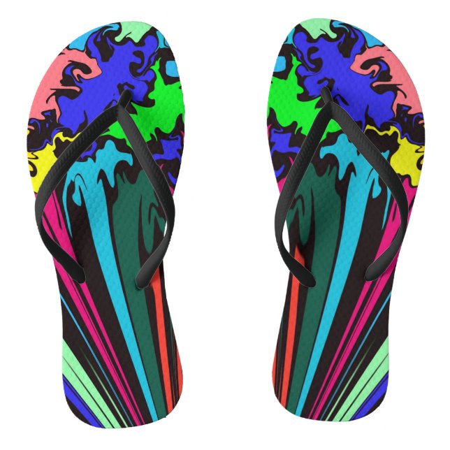 Chanclas Tornillo colorido abstracto / Pinchado / (Plantilla)