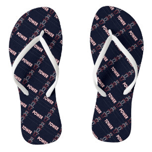 Chanclas Torre de transmisión y patrón de línea de alimenta