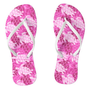 Chanclas Tortuga marina honu hawaiana Tapa rosa