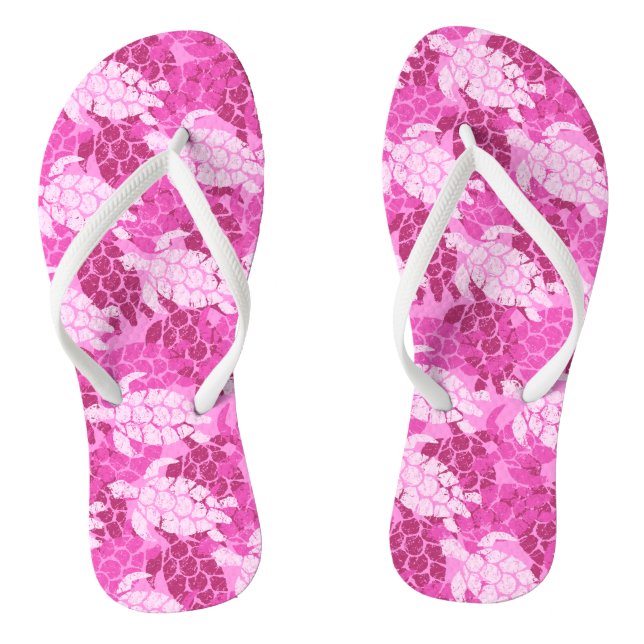 Chanclas Tortuga marina honu hawaiana Tapa rosa (Plantilla)