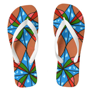 Chanclas "Toy Kite and PinWheel", copos de giro abstractos.