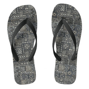 Chanclas Trama de tela de tapa tradicional de Polinesia