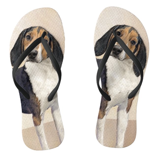 Chanclas Treeing Walker Coonhound Painting - Arte original (Plantilla)