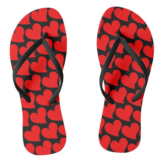 CHANCLAS TRENDY GRAN CORAZÓN ROJO VALENTINA ROMÁNTICA (Plantilla)