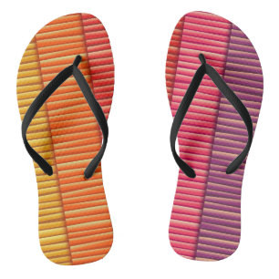 Chanclas Trendy Pink Purple Naranja Fun Pattern