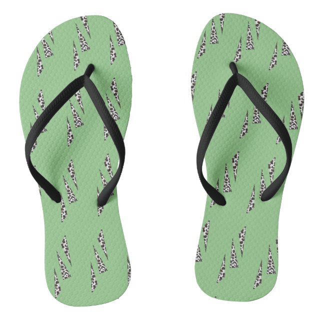 Chanclas Tríángulos con manchas Flip Flops (Plantilla)