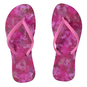 Chanclas Triángulos de rosa de col rosa 5080