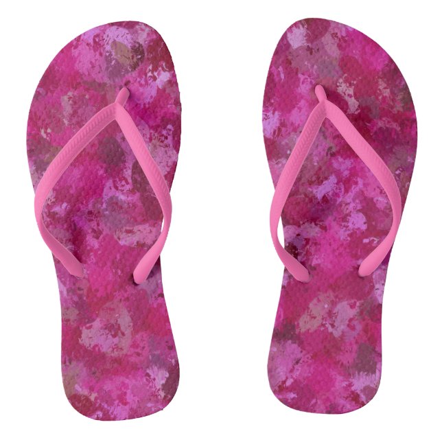 Chanclas Triángulos de rosa de col rosa 5080 (Plantilla)