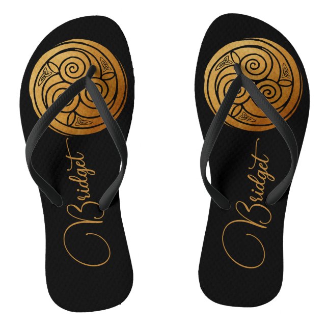 Chanclas Triple Celtic Knot Swirl Mandala Personalizada (Plantilla)
