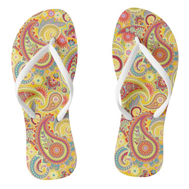 Chanclas Trippy Hippy Retro Paisley (Plantilla)
