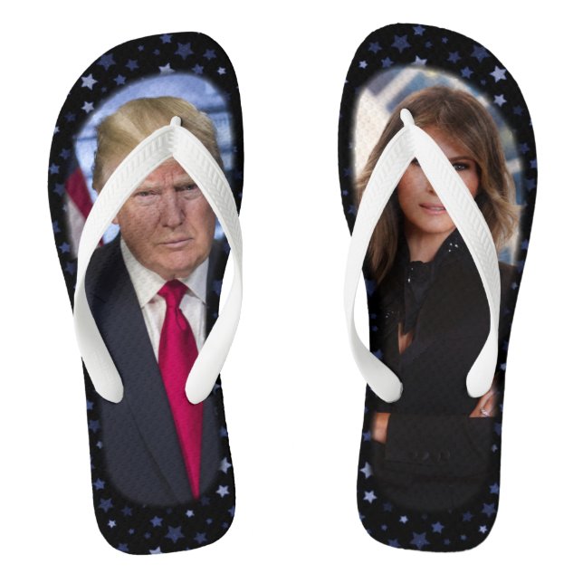 CHANCLAS TRIUNFO DE DONALD Y DE MELANIA (Plantilla)