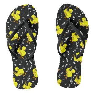 Chanclas Trombone Chick Music Notes
