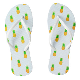 Chanclas Tropical Amarillo Estampado de Piña Playa