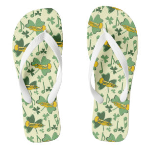 Chanclas Trumpet Shamrock Music Notes