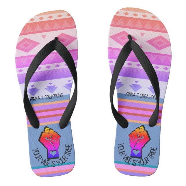 Chanclas Tu Vibe Es Tu Tribu - Bailarina Dusca Flip Flops (Plantilla)