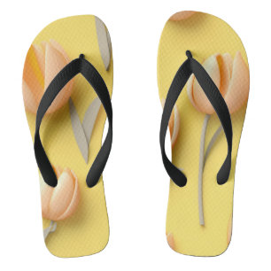 Chanclas Tulipán 3D amarillo FLowers Flip Flops