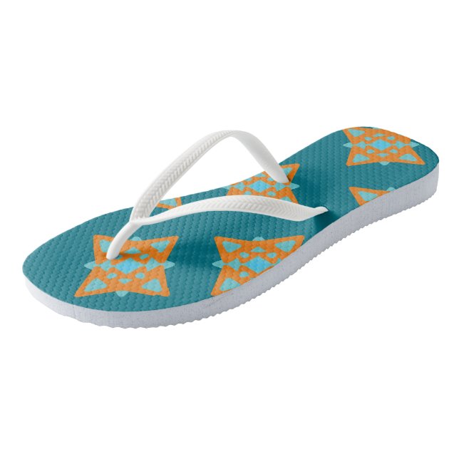 Chanclas Turquesa y Naranja (Angular)