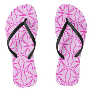 Chanclas Two Toned Pink Pattern Flip Flops