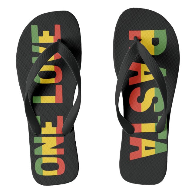 Chanclas Un amor rasta jamaiquino flops (Plantilla)