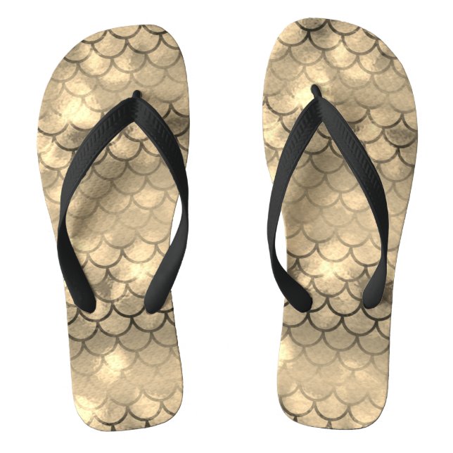 Chanclas Un hermoso espectro de colores de sirena (Plantilla)