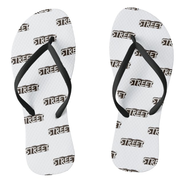 Chanclas Un par de zapatillas blancas (Plantilla)