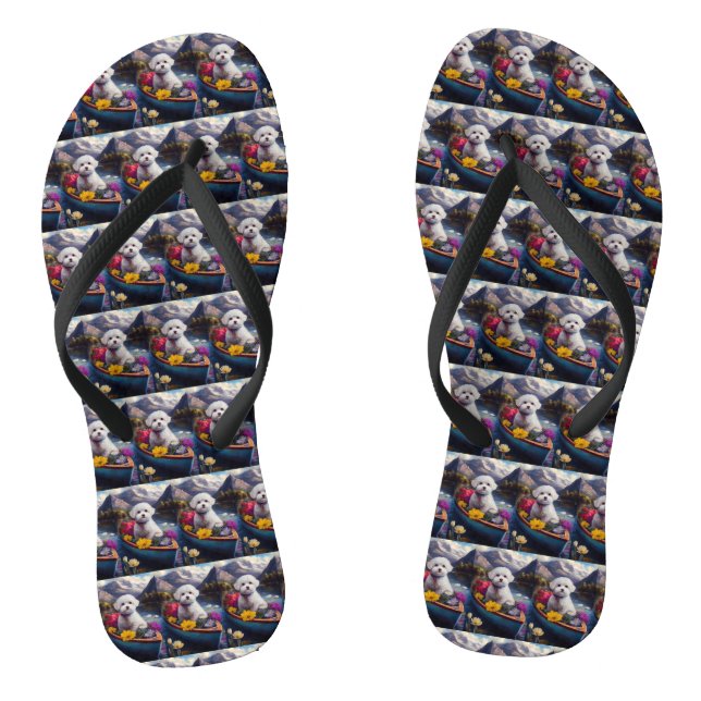 Chanclas Una Aventura Escenaria: Una Aventura Bichon Frise  (Plantilla)