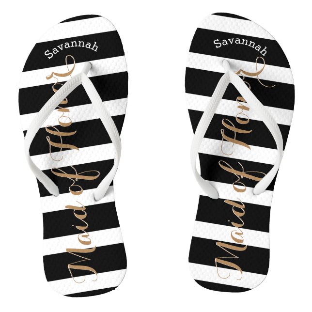 Chanclas Una empleada de honor personalizada o cualquier co (Plantilla)