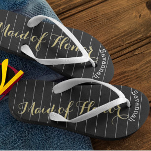 Chanclas Una empleada doméstica de honor, amarillo dorado