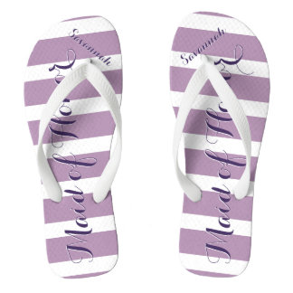 Chanclas Una empleada doméstica de honor morado o de cualqu