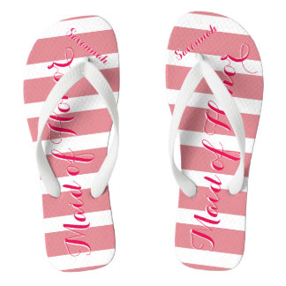 Chanclas Una empleada doméstica de honor rosa o cualquier c