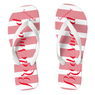 Chanclas Una empleada doméstica personalizada de honor rojo