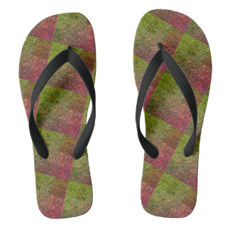 Chanclas Una mujer moderna color negro verde verde suave ro