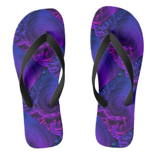 Chanclas Una mujer moderna con la púlptica azul suave y neg
