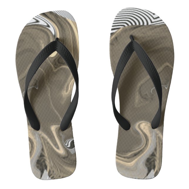 Chanclas Una mujer moderna de color negro marrón negro (Plantilla)