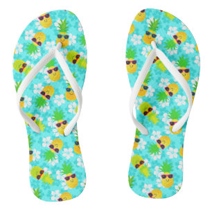 Chanclas Unas piñas tropicales de verano divertidas