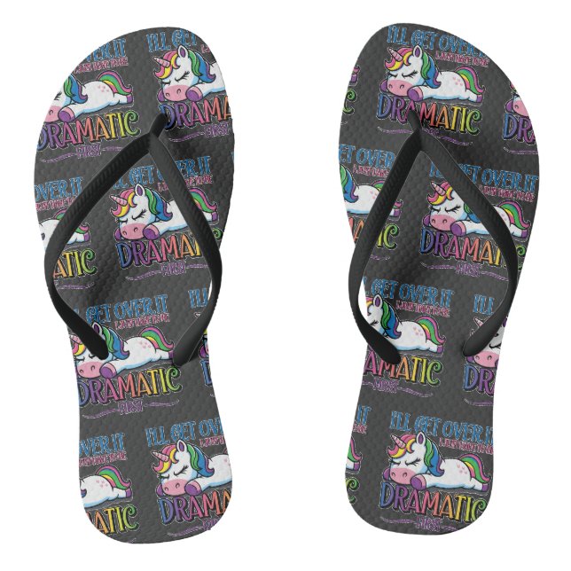 Chanclas Unicornio Dramático (Plantilla)