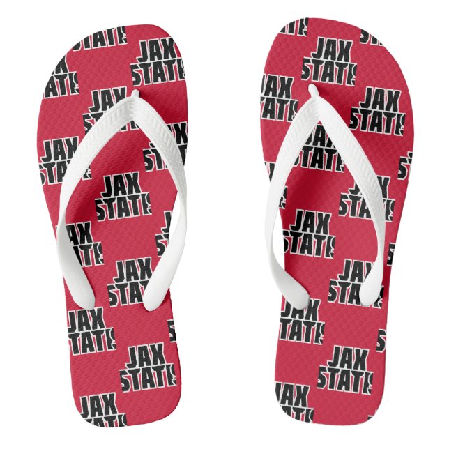 Chanclas Universidad Estatal de Jacksonville JAX STATE Text (Plantilla)