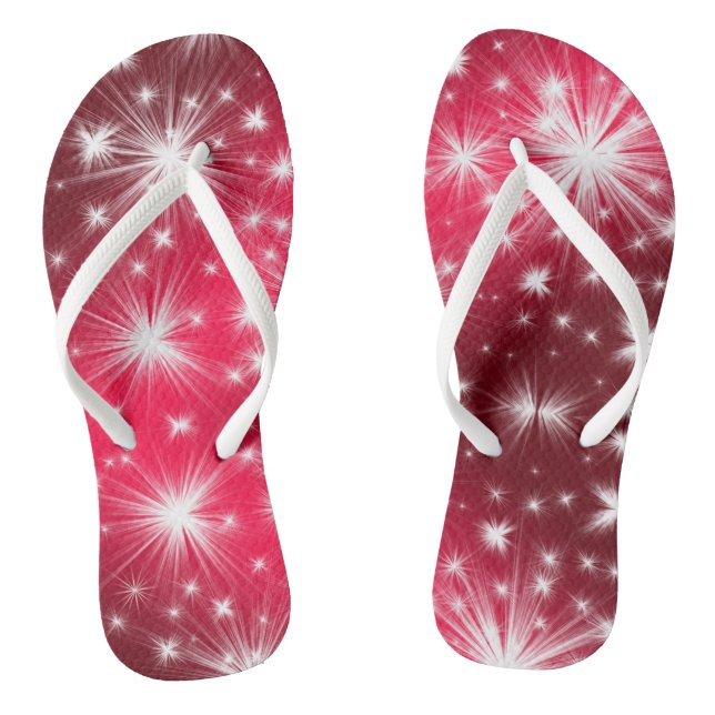 Chanclas Vacaciones en blanco rosado de los navidades (Plantilla)