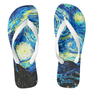 Chanclas Van Gogh - Flip Flops nocturno estrellado