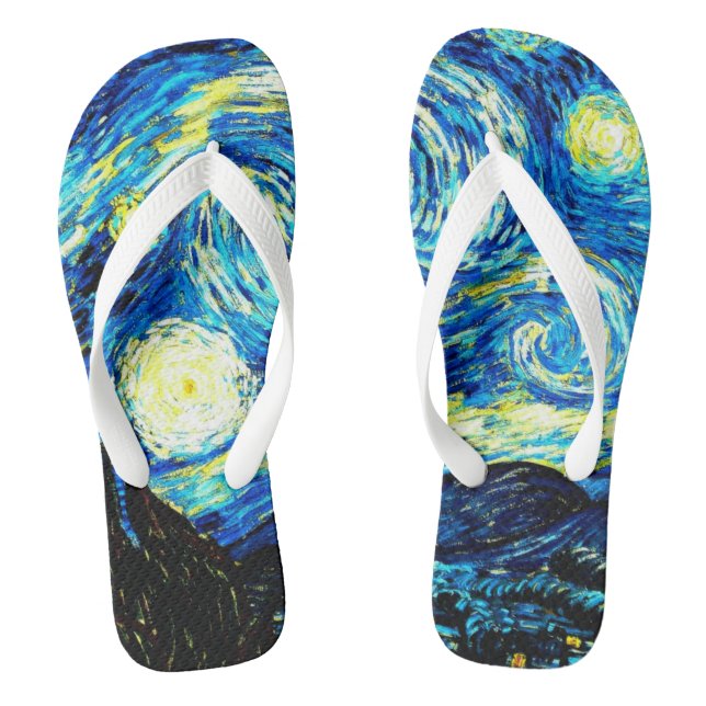 Chanclas Van Gogh - Flip Flops nocturno estrellado (Plantilla)