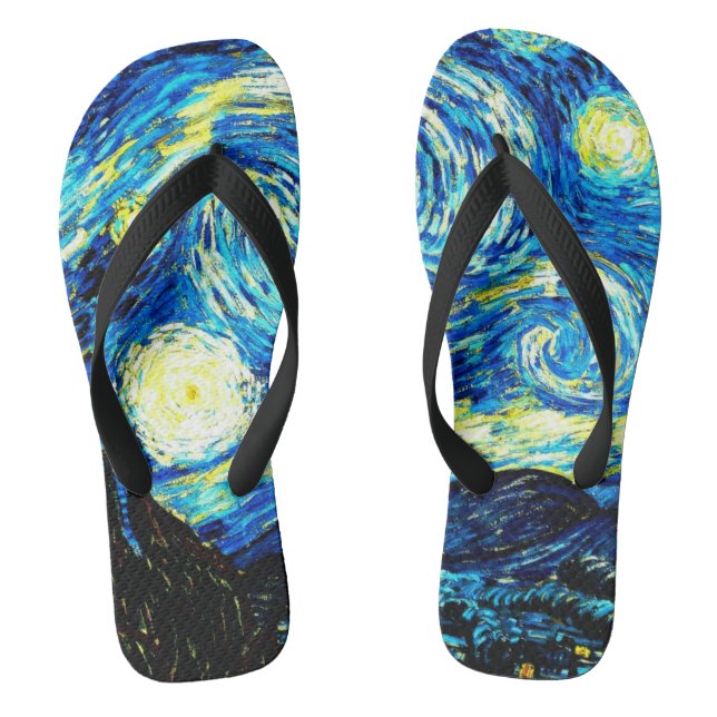 Chanclas Van Gogh - Noche Starry (Plantilla)