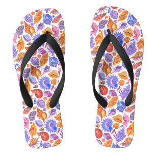 Chanclas Vegetación tropical brillante, de mano