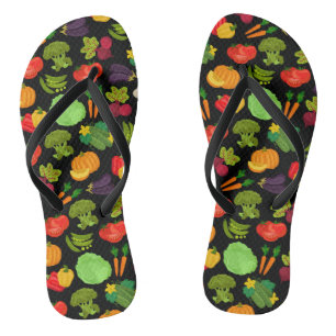 Chanclas Vegetales Patrón Vegetal sin costura