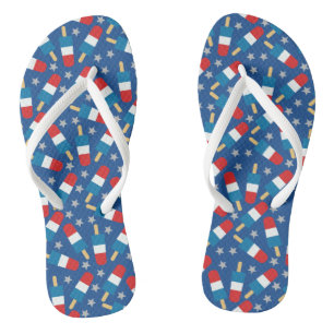 Chanclas Verano 4 de Julio Popsicles Patrióticos