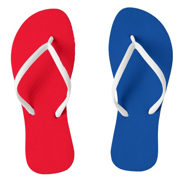 Chanclas Verano Flip Flops, Patriótico 4 de Julio Rojo (Plantilla)