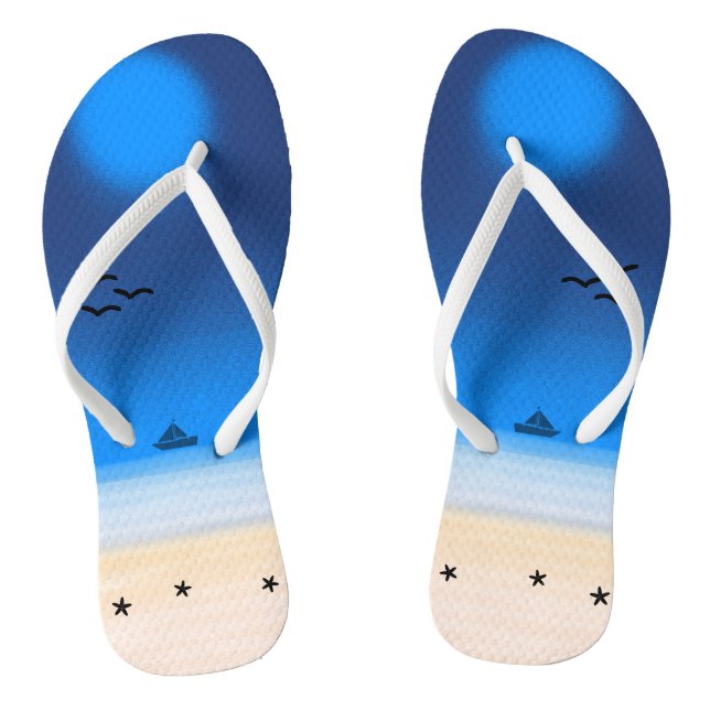 Chanclas Verano Playa Azul Medianoche (Plantilla)
