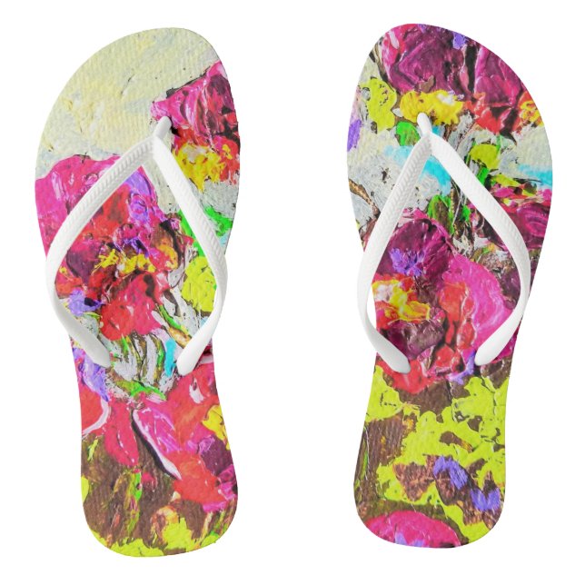 Chanclas Verano Splash Mujeres tamaño 7 Flip Flops (Plantilla)