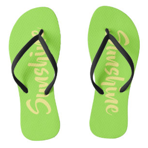 Chanclas Verde amarillo suntuoso
