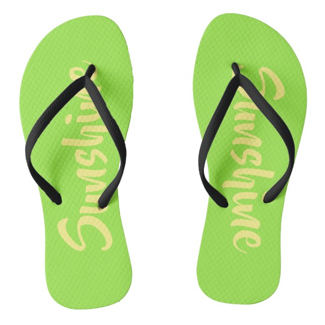 Chanclas Verde amarillo suntuoso (Plantilla)