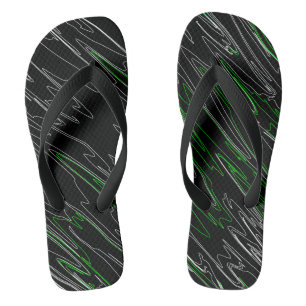 Chanclas Verde negro mareado